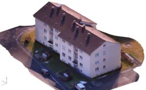UAV-generated object data transformed into a 3D model by the Rhomberg Group