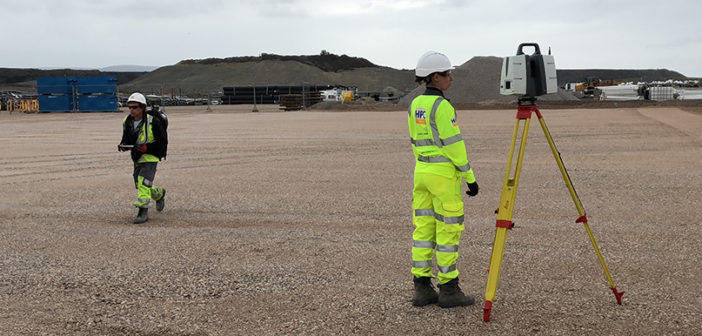 reality capture technology being used to capture a heavy construction site