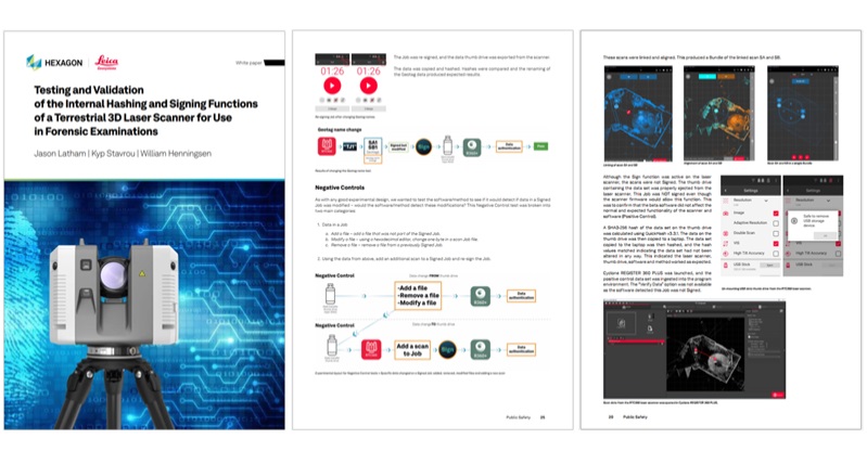 White Paper about data security validation in laser scanning